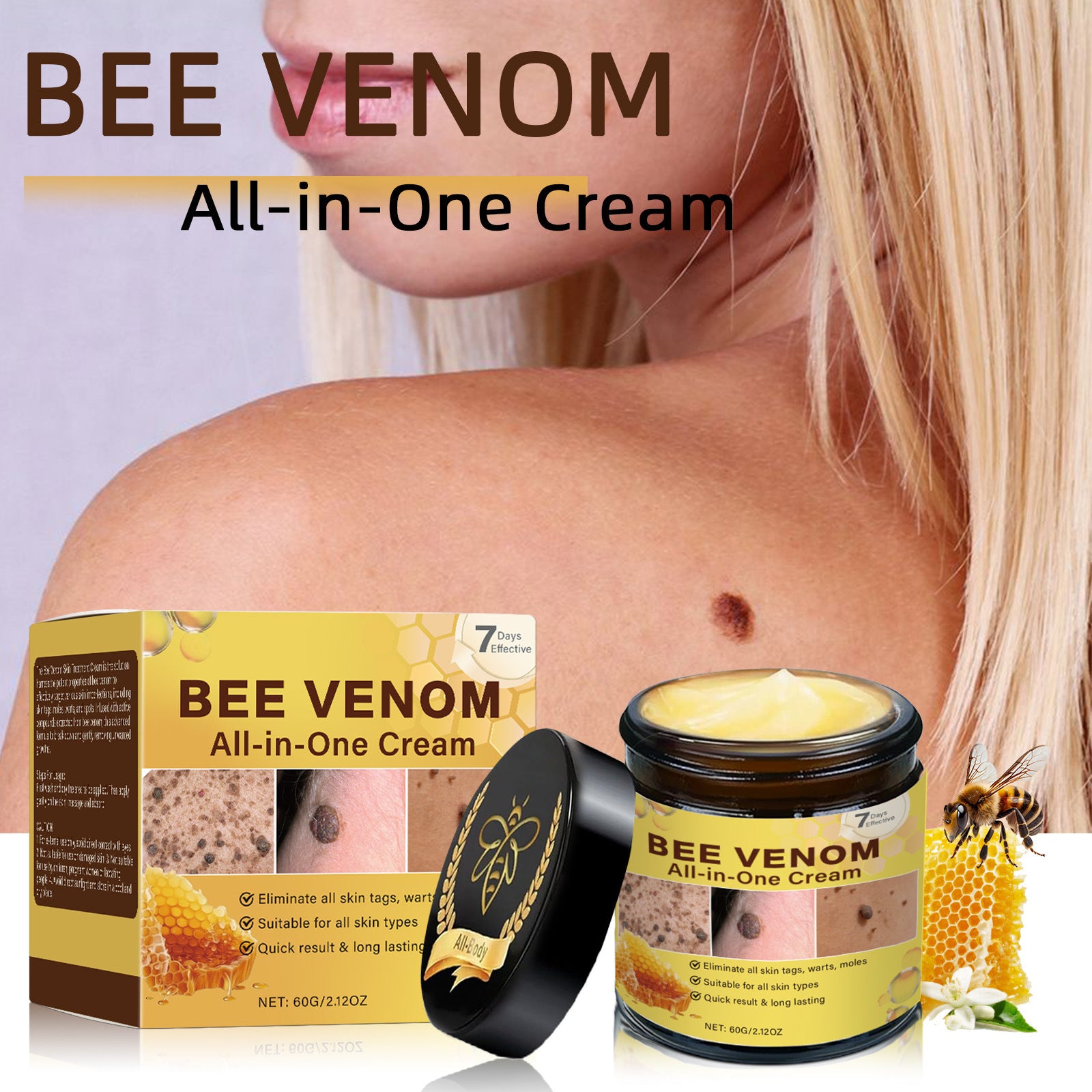 Unbranded Bee Skin Care Cream 60ml Unbranded Bee Skin Care Cream 30ml