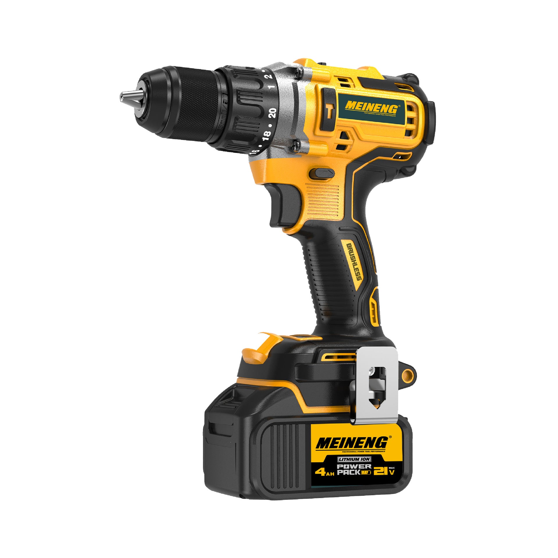 2538-MAX New Trend Products 21v Lithium Battery Brushless Electric Drill Power Tools 13mm Industrial Cordless Electric Drill