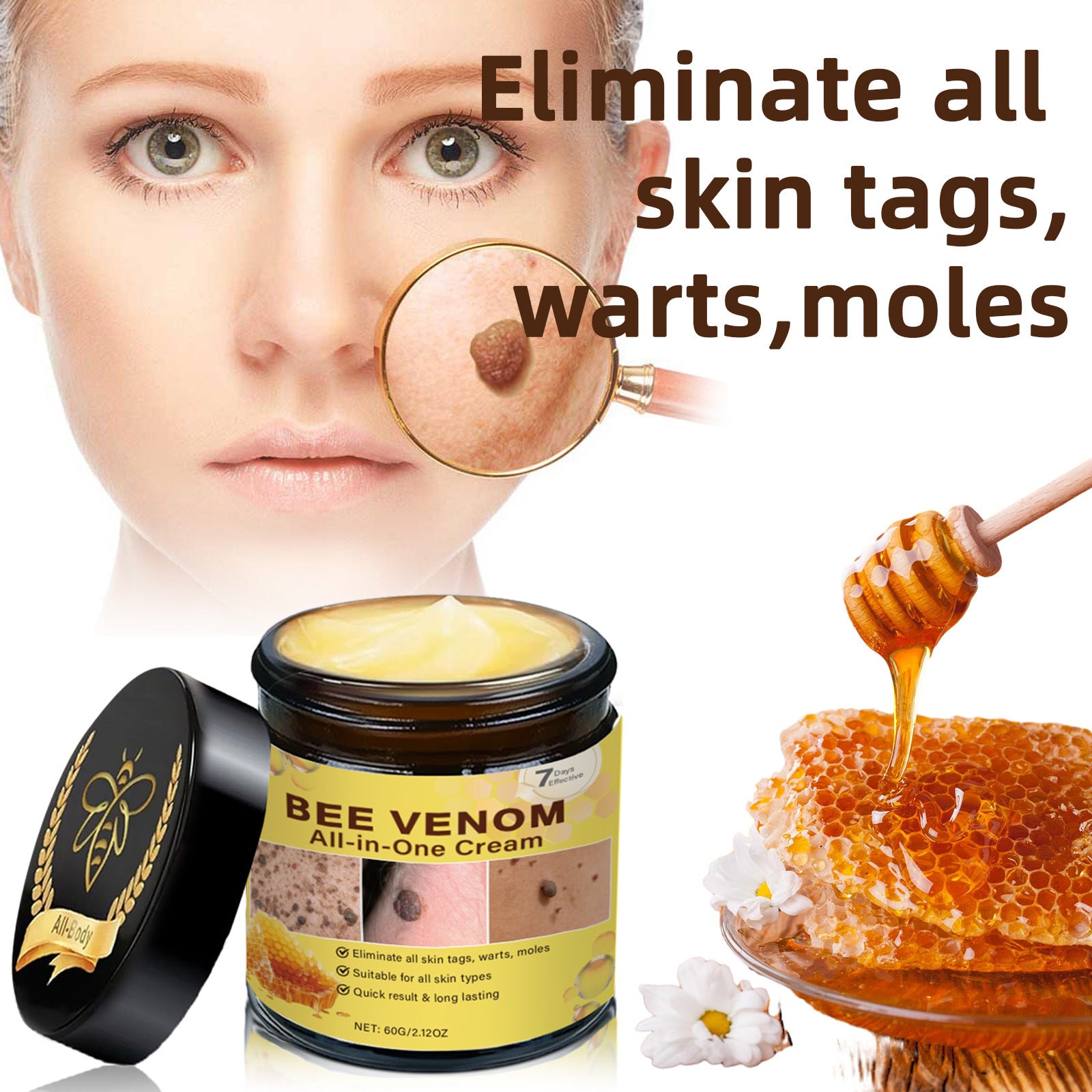 Unbranded Bee Skin Care Cream 60ml Unbranded Bee Skin Care Cream 30ml